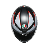 AGV Helm K6 Flash matt black/grey/red