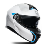 AGV Tourmodular E2206 Inkl. Kommunikationsgerät Insyde Weiß/Blau