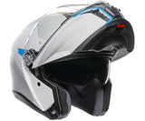 AGV Tourmodular E2206 Inkl. Kommunikationsgerät Insyde Weiß/Blau